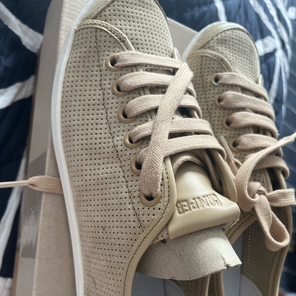 NWT beige camper sneakers